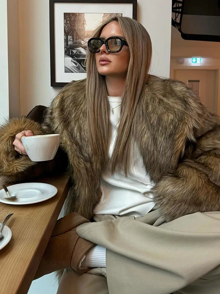 Brielle Oversized Faux Fur Coat