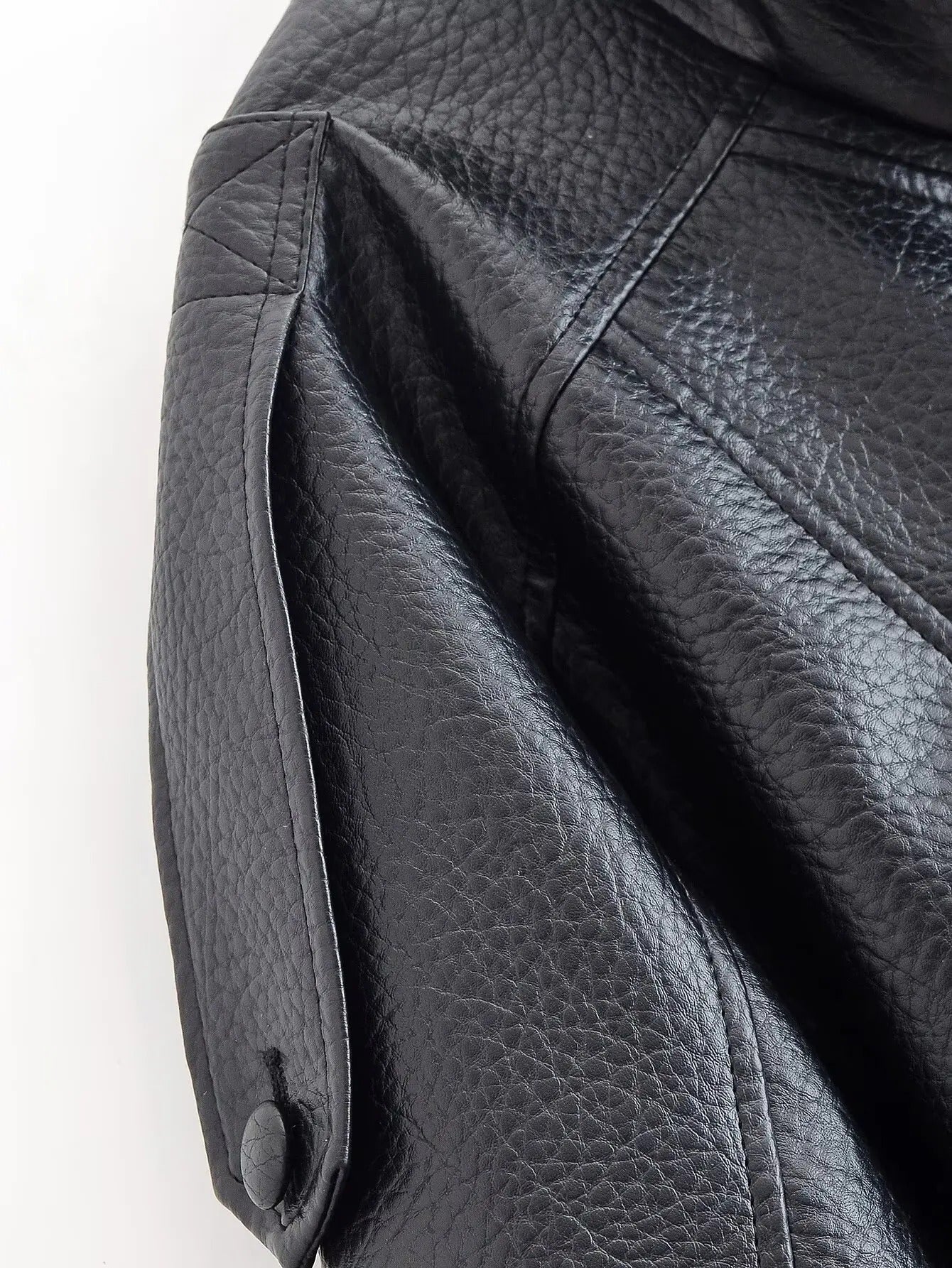 Cecil Asymmetrical Leather Jacket