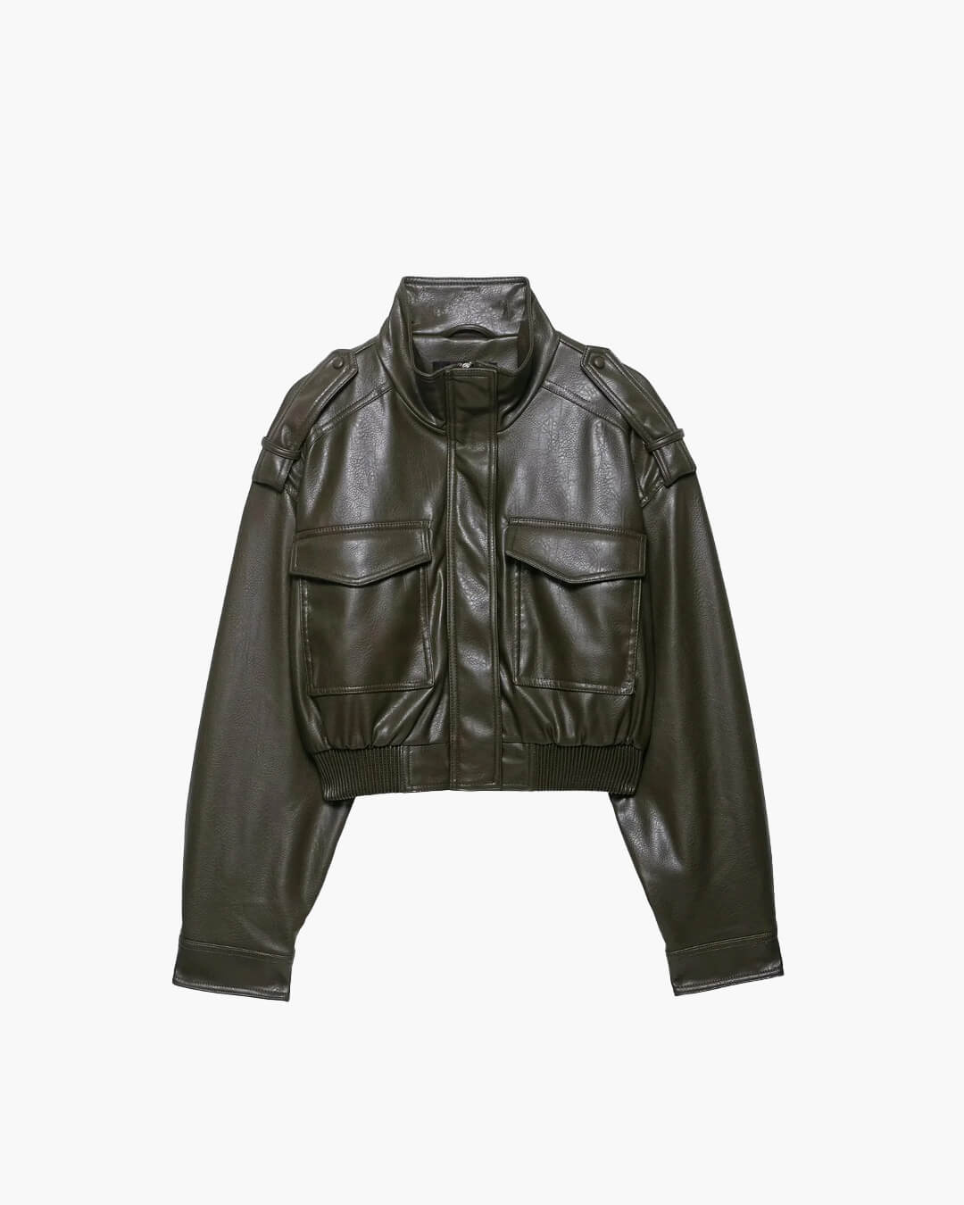 Leila Faux Leather Jacket