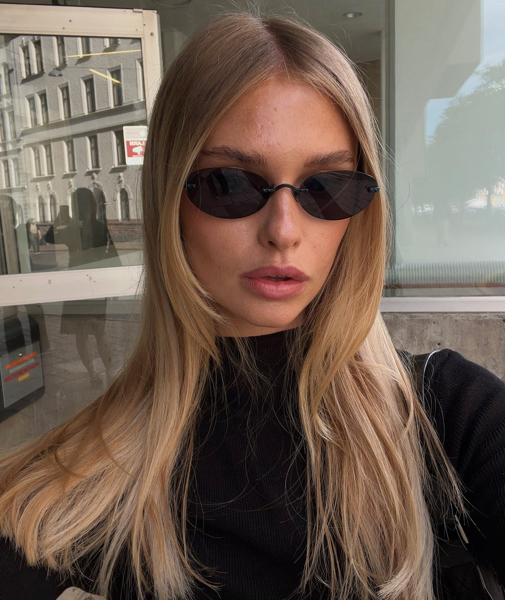 Patrice Frameless Retro Sunglasses