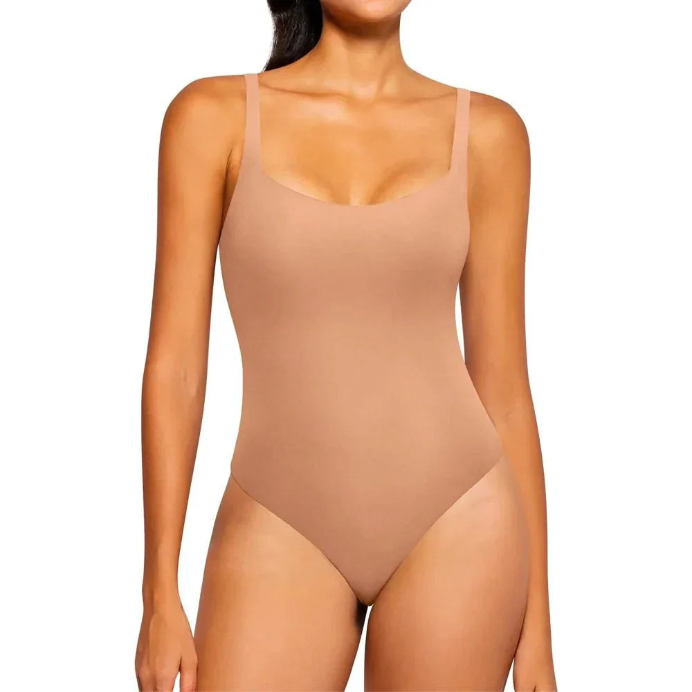 GruLan Square Shapewear Bodysuit