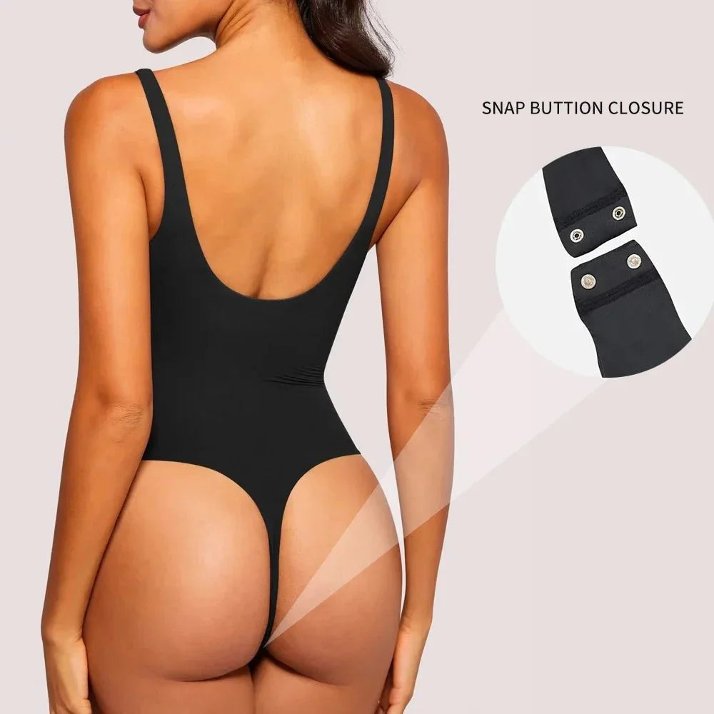 GruLan Square Shapewear Bodysuit