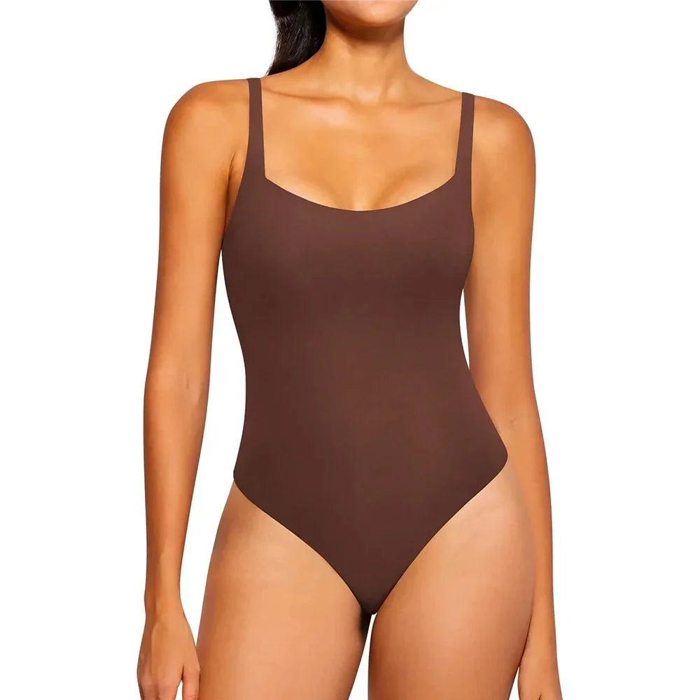 GruLan Square Shapewear Bodysuit